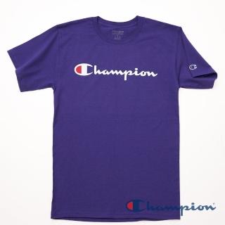 【Champion】刺繡logoTee-紫色