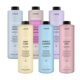 【LAKME 萊肯】專業洗髮精 1000ml 任選1入(平輸航空版/昇華.深度.紫綴.蛻變.矯色)