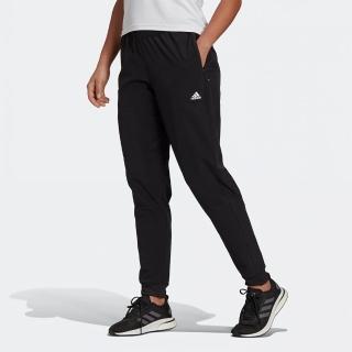 【adidas 愛迪達】長褲 女 運動 訓練 慢跑 亞規 WTR VER WVN PT 黑 HD9622