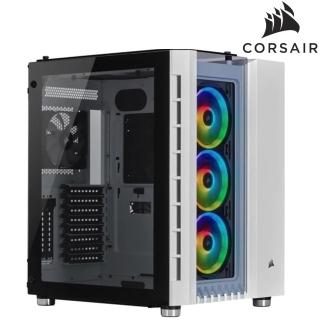 【CORSAIR 海盜船】Crystal Series 680X RGB 電競機殼-白(智能控制／鋼化玻璃)