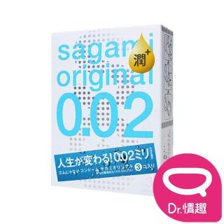 【Dr. 情趣】相模Sagami 002極潤PU保險套 3入