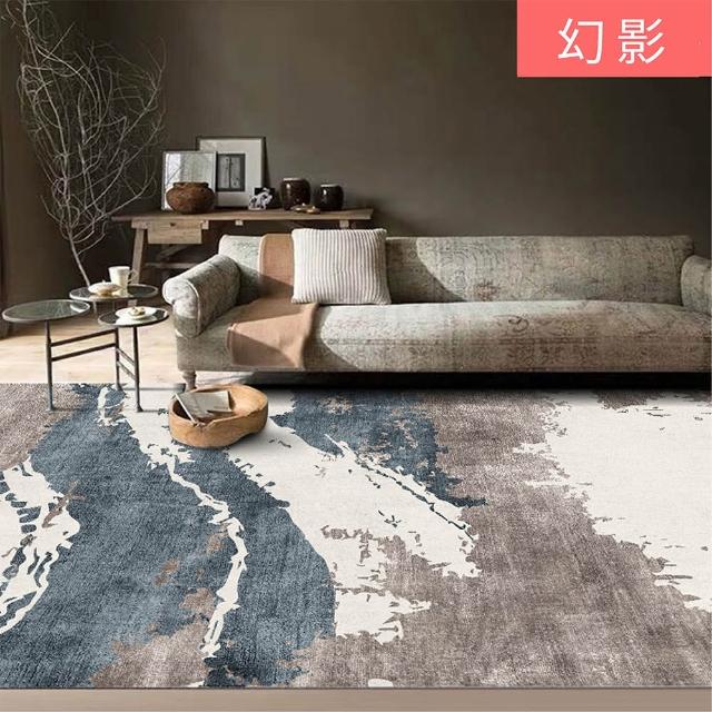 北歐風簡約時尚地毯(防刀痕磨損柔軟舒適 160*230cm)