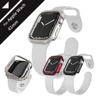 【刀鋒Edge】Apple Watch Series 7 41mm 鋁合金雙料保護邊框殼