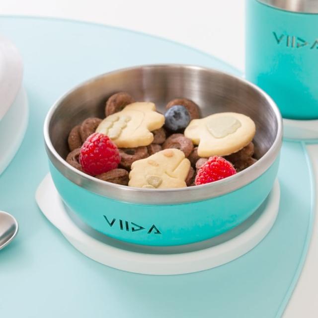 【VIIDA】Souffle 抗菌不鏽鋼餐碗(台灣製/兒童餐碗/三色碗/寶寶餐具/抗菌餐碗/學習餐碗)
