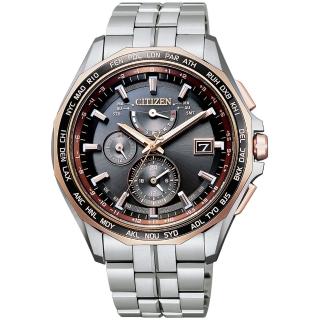 【CITIZEN 星辰】Brave Blossoms限量 光動能鈦金電波錶-42.7mm(AT9095-68E)