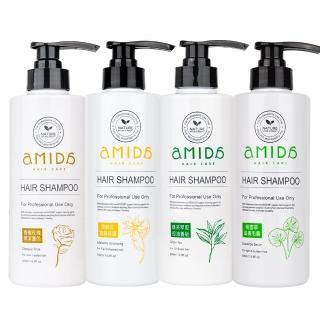 【Amida 蜜拉】新升級有機洗髮精500ml(618限定/控油 / 涼感 / 蓬鬆/雪絨花/積雪草/綠茶/香檳)
