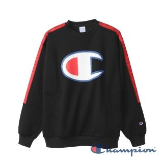 【Champion】AS 大C Logo長袖上衣-黑色