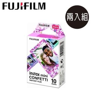 【FUJIFILM 富士】拍立得底片-五彩繽紛 CONFETTI(2入組)