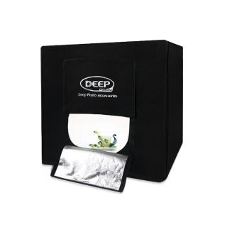 【DEEP】LED 柔光可攜式專業攝影棚80x80cm(四燈調光版)