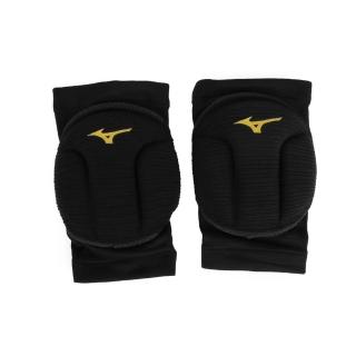 【MIZUNO 美津濃】加厚型易彎膝套-護膝 一雙入 防撞 配件 美津濃 黑金(V2TY810199)
