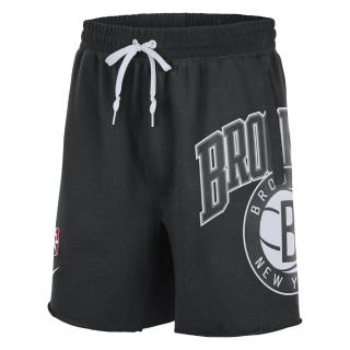 【NIKE 耐吉】短褲 男款 籃球褲 NBA 布魯克林 運動短褲 慢跑 BKN M NK SHORT FLC CTS 75 黑 DB1939-010