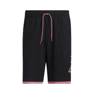 【adidas 愛迪達】運動短褲 Dolla EP Shorts 男款 黑 桃粉 籃球褲 Dame DOLLA 重磅(HB7885)