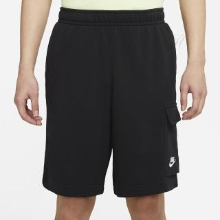 【NIKE 耐吉】短褲 男款 籃球褲 運動短褲 慢跑 AS M NSW CLUB FT CARGO SHORT 黑 DD7015-010