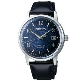 【SEIKO 精工】PRESAGE系列 調酒師 浮雕水晶杯設計 機械腕錶(SRPE43J1/4R35-04A0B)