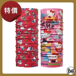 【BUFF】兒童頭巾 經典系列 HELLO KITTY授權圖案(Hello Kitty/脖圍/排汗透氣/防曬)