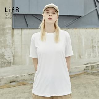 【Life8】Casual 超彈力冰絲 短袖上衣-白色(10601)