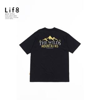 【Life8】WILDMEET 印花 野性山脈 短袖上衣-黑色(61024)