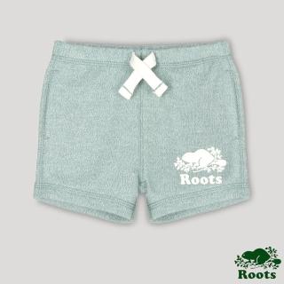 【Roots】Roots嬰兒-經典海狸LOGO短褲(綠色)