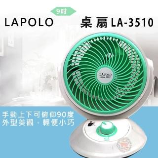 【LAPOLO】9吋桌上循環扇(LA-3510)