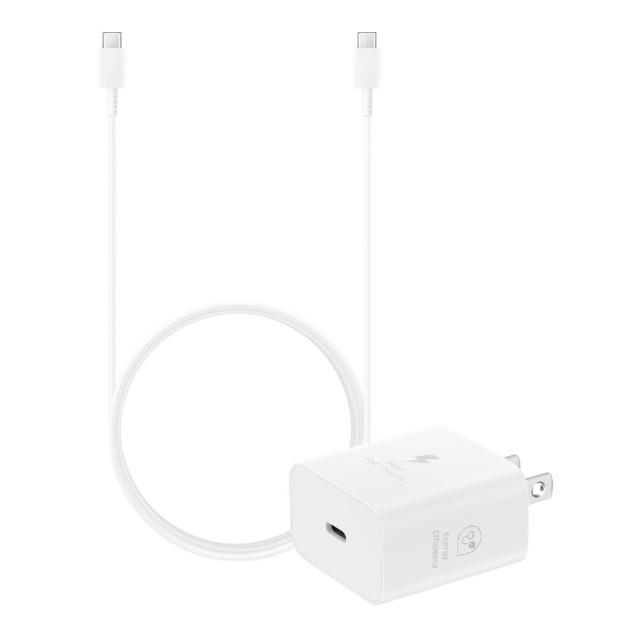 【Samsung 三星】原廠 25W PD 3.0超快充T2510+3A 1.8m 雙Type C 線DX310(公司貨)