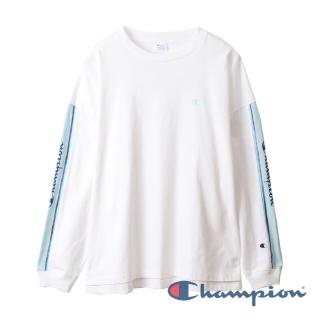 【Champion】Campus刺繡Logo長Tee-白色