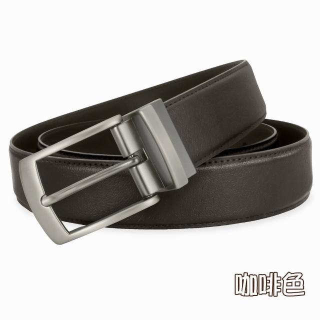 【CH-BELT 銓丞皮帶】男加長皮帶 加大腰XXL 針扣夾座 男休閒皮帶(黑/咖XXL)