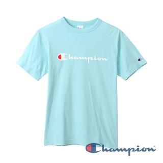 【Champion】Basic Logo短Tee-淺藍色