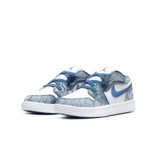 【NIKE 耐吉】籃球鞋 運動鞋 JORDAN 1 LOW ALT PS 男鞋 女鞋 大童 藍白(DM8948100)