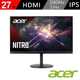 【Acer 宏碁】27型 IPS遊戲電競螢幕 支援HDMI介面/FreeSync(XV272U KF)