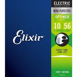 【Elixir】19057 OPTIWEB 超薄包覆 七弦 電吉他套弦 10-56(台灣公司貨 商品品質有保障)