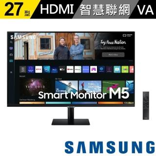 【SAMSUNG 三星】S27BM500EC 27型 M5 FHD 智慧聯網螢幕(VA/FHD/內建喇叭)