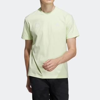 【adidas 愛迪達】上衣 男款 運動 訓練 短袖上衣 亞規 ST PLACE TEE 綠 HI3283