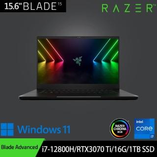 【Razer 雷蛇】Blade Advanced 15.6吋240Hz電競筆電(i7-12800H/RTX3070 Ti/16G/1TB SSD/Win11)