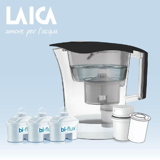 【LAICA 萊卡】除菌生飲濾水壺(1壺3芯+除菌濾芯)