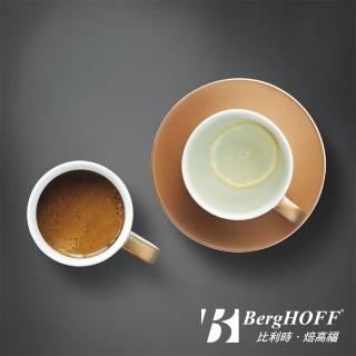 【BergHOFF 焙高福】GEM 午茶三件組 咖啡單客杯&馬克杯 - 黑金/白金 2色任選(新品上市)