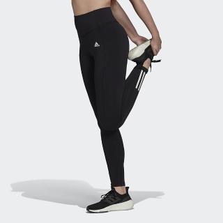 【adidas 愛迪達】緊身褲 女款 運動 瑜珈 慢跑 亞規 W TIG 黑 HT3483