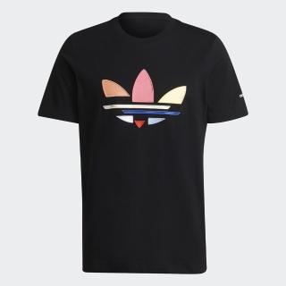 【adidas 愛迪達】上衣 男款 短袖上衣 運動 訓練 三葉草 國際碼 ST TEE 黑 H35646