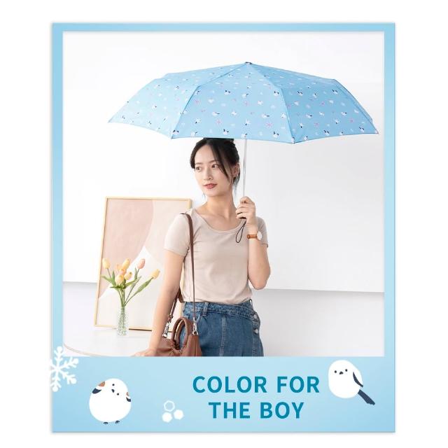 【boy】UPF50 輕量大傘面防風都市印象三折晴雨傘(德國boy 晴雨傘 防曬 抗UV 折疊傘 柴犬 水豚 狗狗 可愛)