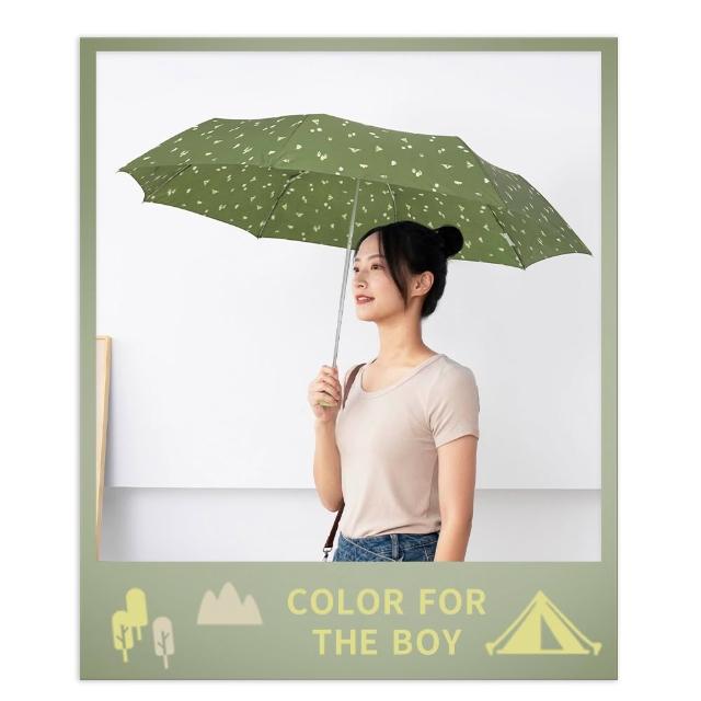 【boy】UPF50 輕量大傘面防風都市印象三折晴雨傘(德國boy 晴雨傘 防曬 抗UV 折疊傘 柴犬 水豚 狗狗 可愛)