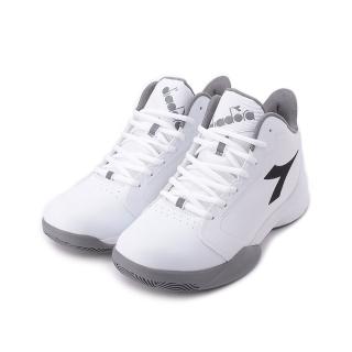 【DIADORA】2E寬楦高筒籃球鞋 白灰 男鞋 DA71283