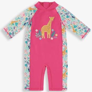 【JoJo Maman BeBe】嬰幼兒/兒童連身式防曬泳裝_甜美長頸鹿(JJH1330)