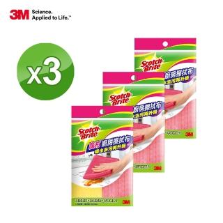 【3M】廚房擦拭布經濟款-25X28CM x 3包(共6片)