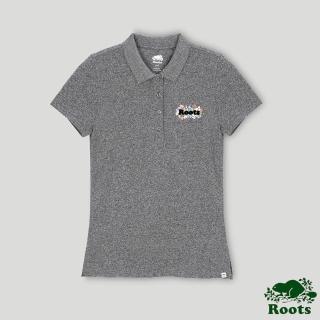 【Roots】Roots 女裝- 回歸根源系列 花卉元素POLO衫(灰色)