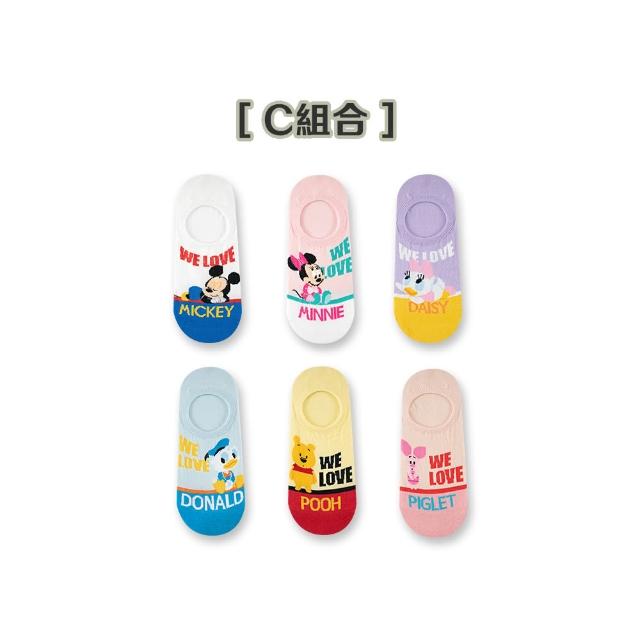 【AHUA 阿華有事嗎】韓國襪子 正韓迪士尼卡通系列二 6雙組 女襪(迪士尼 卡通襪 韓國少女襪 平輸品)