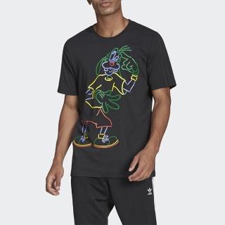 【adidas 愛迪達】上衣 男款 短袖上衣 運動 三葉草 國際碼 Disney Tee 2 黑 HC0645