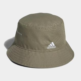 【adidas 愛迪達】漁夫帽 帽子 遮陽帽 運動帽 FI BUCKET 軍綠 GV6548