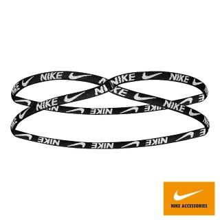 【NIKE 耐吉】運動髮帶 運動頭帶 FIXED LACE 黑白 N1002627010OS