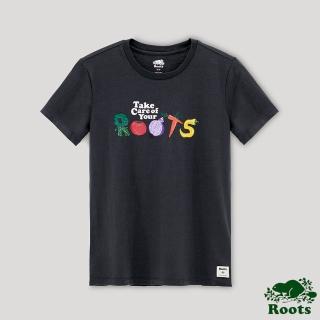 【Roots】Roots 女裝- 回歸根源系列 蔬果元素短袖T恤(鐵灰色)