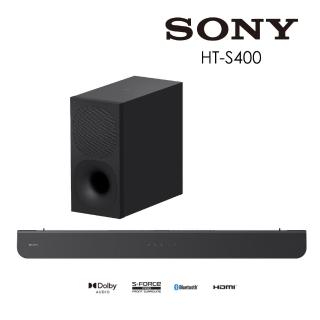 【SONY 索尼】2.1聲道單件式喇叭配備無線重低音喇叭(HT-S400)