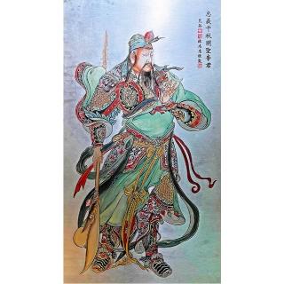 【先盈藝術】金雕大師陳志忠金雕彩繪銀版畫(關公)